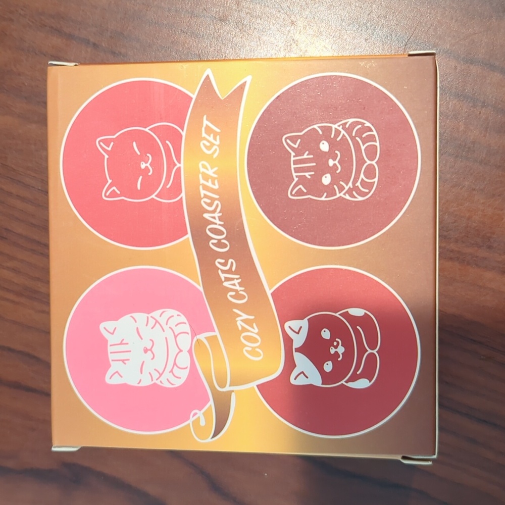 Cat Lady Box - Cat Felt Coasters